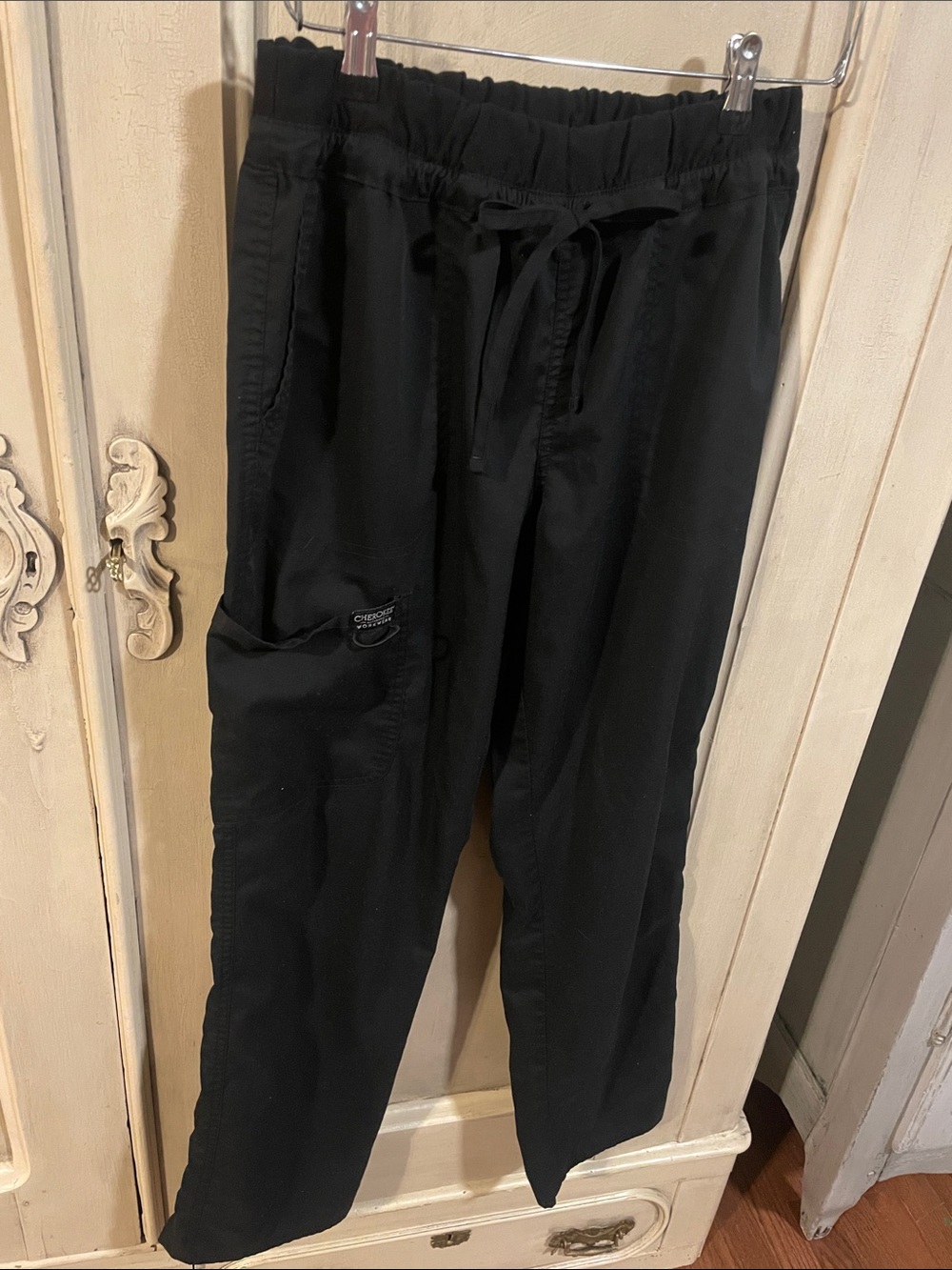Cherokee Black Men's Cargo Drawstring Pants